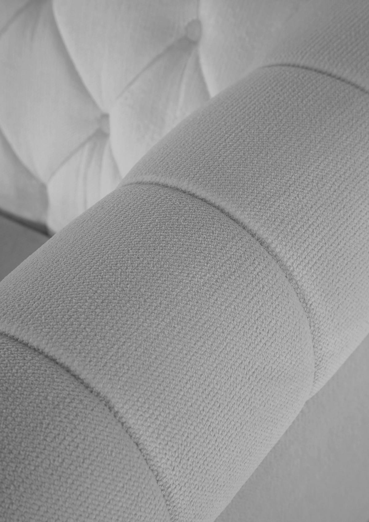 HÖRNSOFFA i plysch grå  - grå/mörkbrun, Design, trä/textil (260/160cm) - MID.YOU