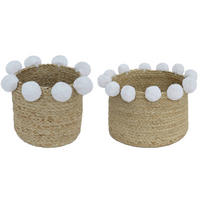 TÁROLÓKOSÁR  - natúr színű, Basics, textil - Patinio