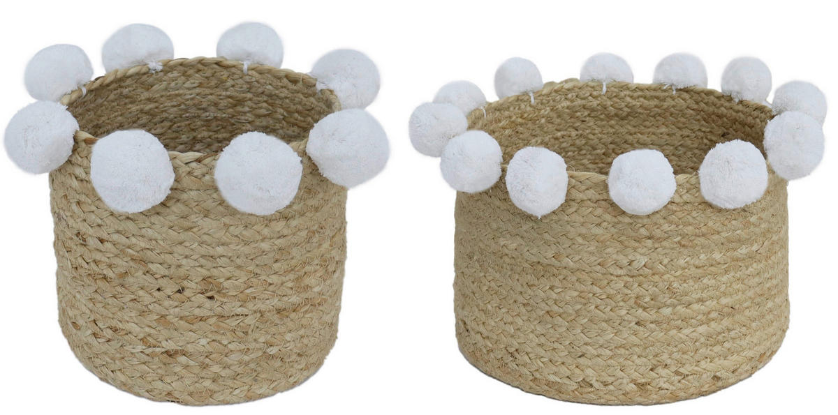 TÁROLÓKOSÁR  - natúr színű, Basics, textil - Patinio