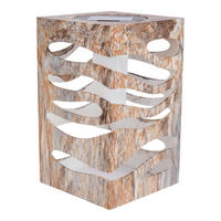 SOLARLEUCHTE  - Silberfarben, Natur, Kunststoff (12.3/12.3/20cm) - Näve