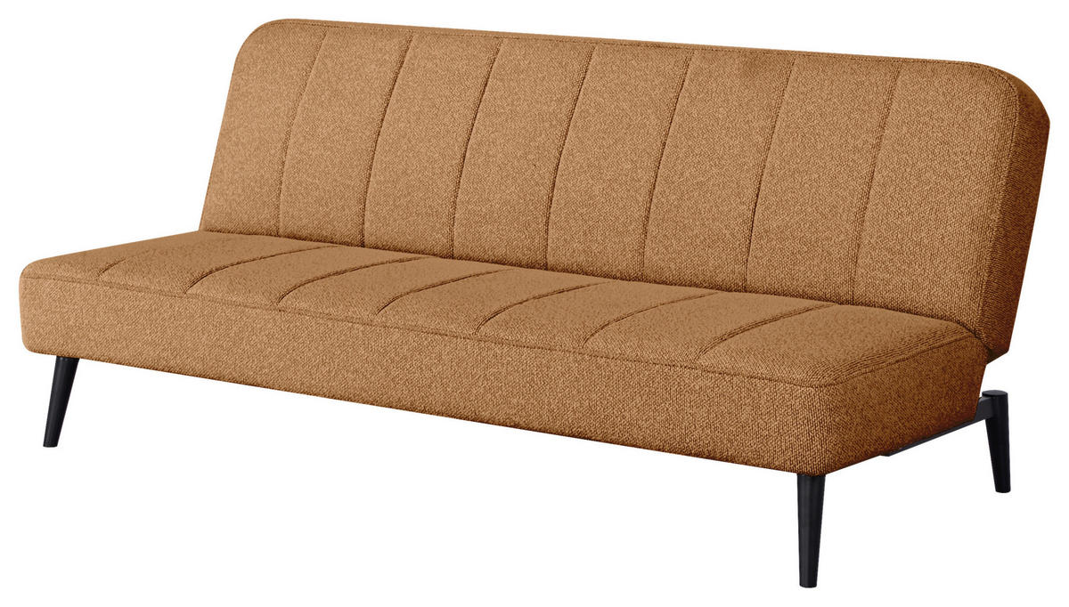 SCHLAFSOFA in Holz, Textil Braun  - Schwarz/Braun, Design, Holz/Textil (192/82/90cm) - Livetastic
