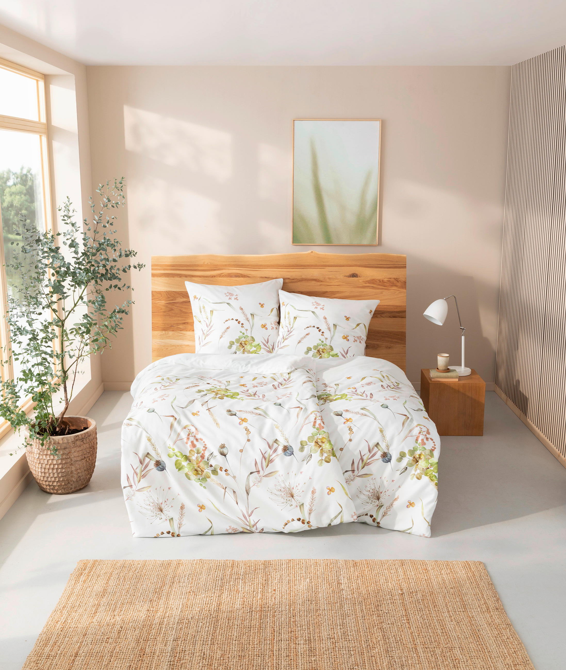 BETTWÄSCHE Rita Makosatin 135/200 cm  - Grün, Design, Textil (135/200cm) - Estella