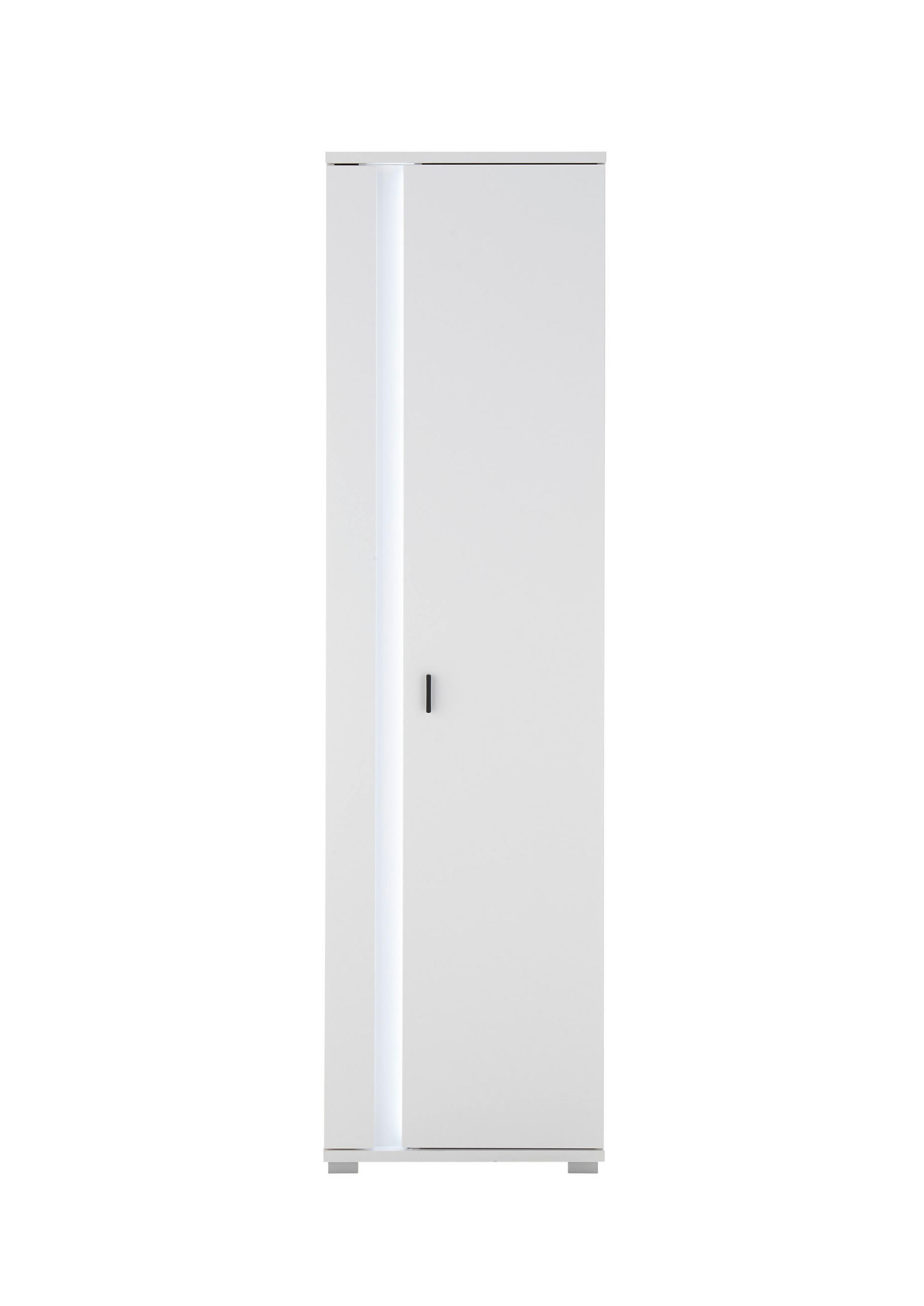 HIGHBOARD  in 55/200/35 cm  - Silberfarben/Weiß, Design, Holzwerkstoff/Kunststoff (55/200/35cm) - MID.YOU