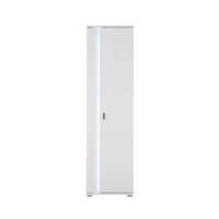 HIGHBOARD  in 55/200/35 cm  - Silberfarben/Weiß, Design, Holzwerkstoff/Kunststoff (55/200/35cm) - MID.YOU