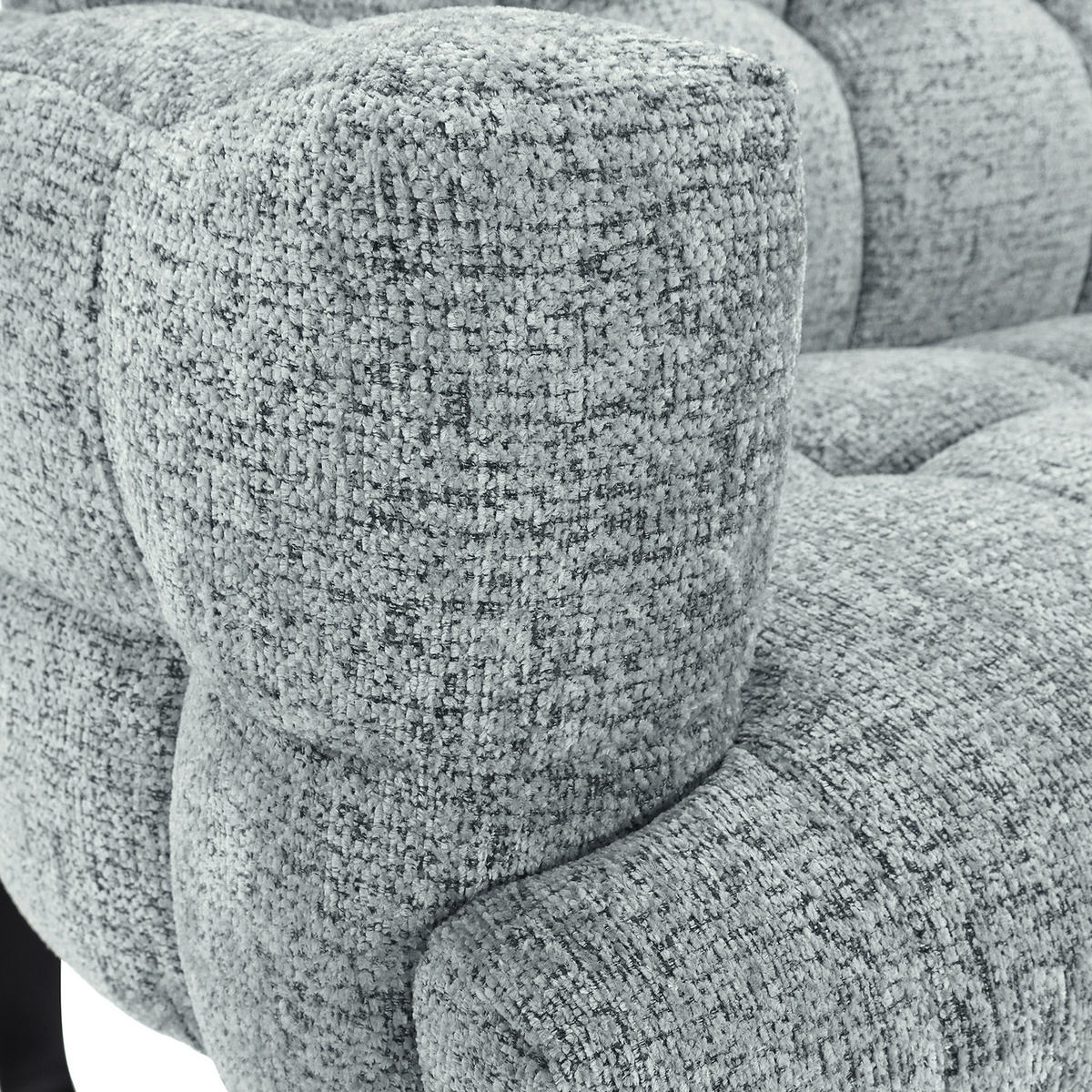 SITZBANK in Textil Mintgrün  - Schwarz/Mintgrün, Design, Textil/Metall (200/91/78cm) - Novel