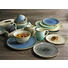 Steingut KOMBISERVICE 16-teilig - Sandfarben/Blau, Trend, Keramik - Creatable