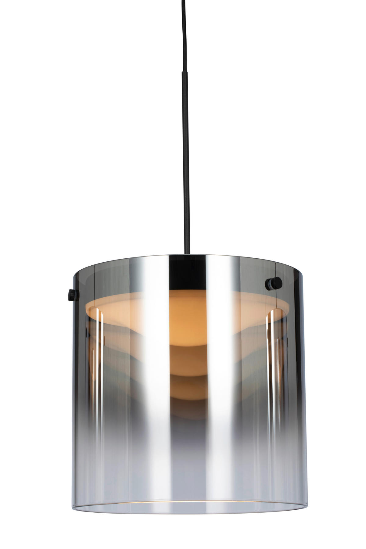 LED-HÄNGLAMPA Baia 100/20/180 cm  - svart, Design, metall/glas (100/20/180cm) - Dieter Knoll