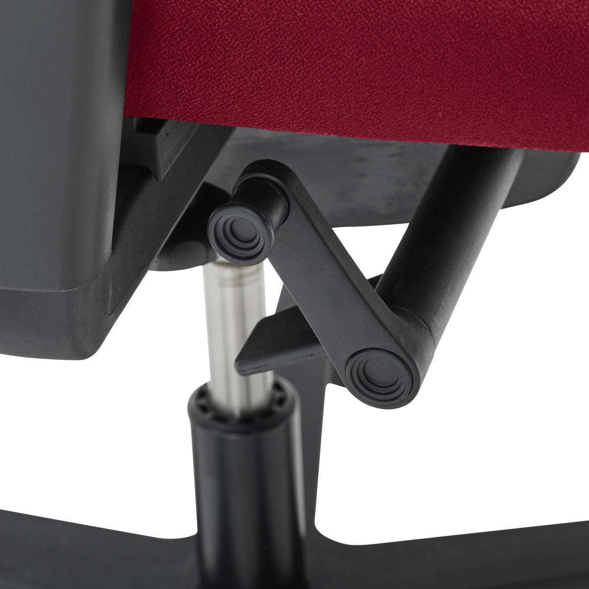 DREHSTUHL Bordeaux  - Bordeaux/Schwarz, KONVENTIONELL, Kunststoff/Textil (63/105/46cm) - Dieter Knoll