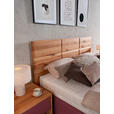 POLSTERBETT Matratze, Lattenrost, Bettkasten Buchefarben, Weinrot 180/200 cm  - Buchefarben/Weinrot, Design, Holz/Textil (180/200cm) - Valnatura
