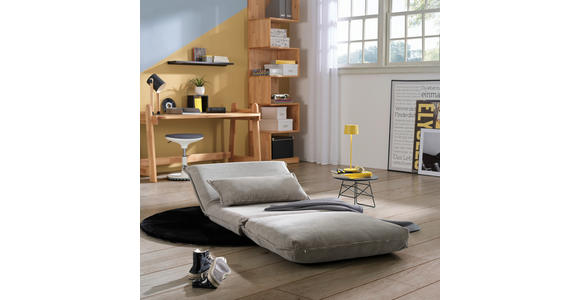SCHLAFSESSEL  in Cord Grau  - Grau, Design, Textil (83/76,5/59cm) - Carryhome