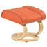 RELAXSESSEL Echtleder - Buchefarben/Orange, Design, Leder/Holz (84/105/86cm) - HIMOLLA