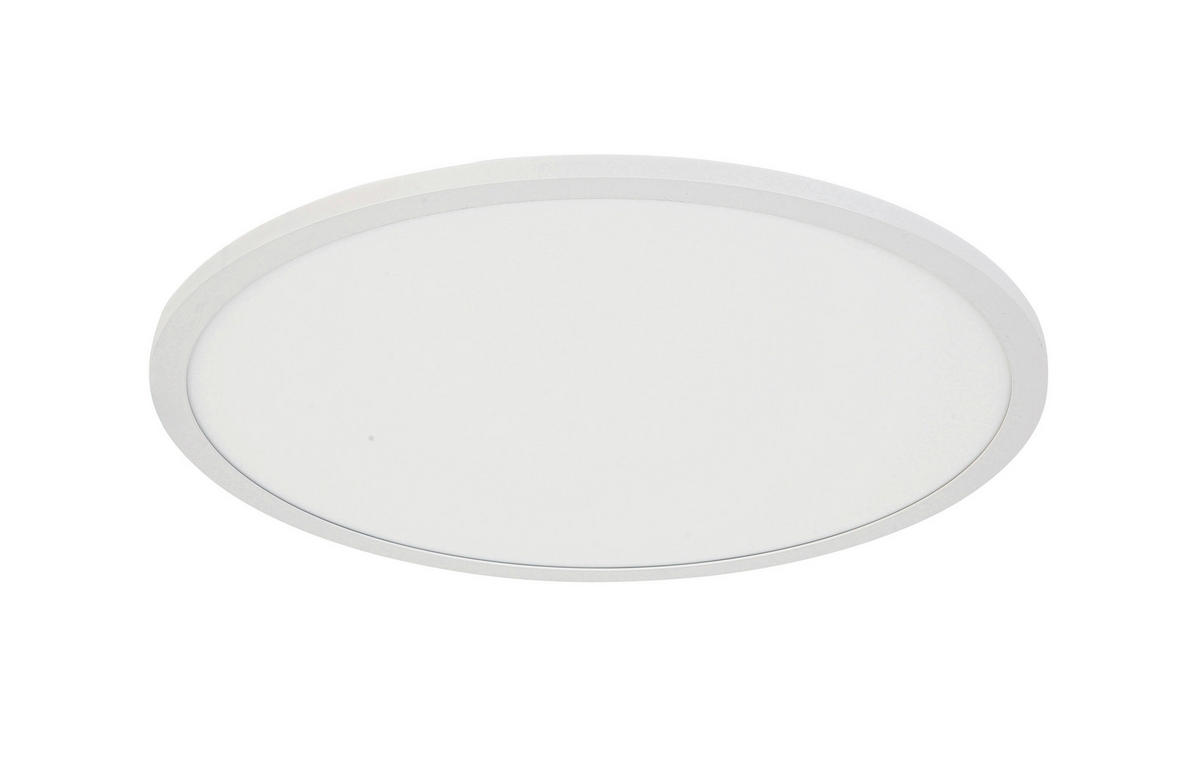 LED PANEL, 45/5 cm  - bílá, Basics, kov/plast (45/5cm) - Novel