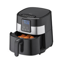 HEIßLUFTFRITTEUSE 3 l  - Schwarz, Basics, Kunststoff (38/32/28cm) - Trisa Electronics