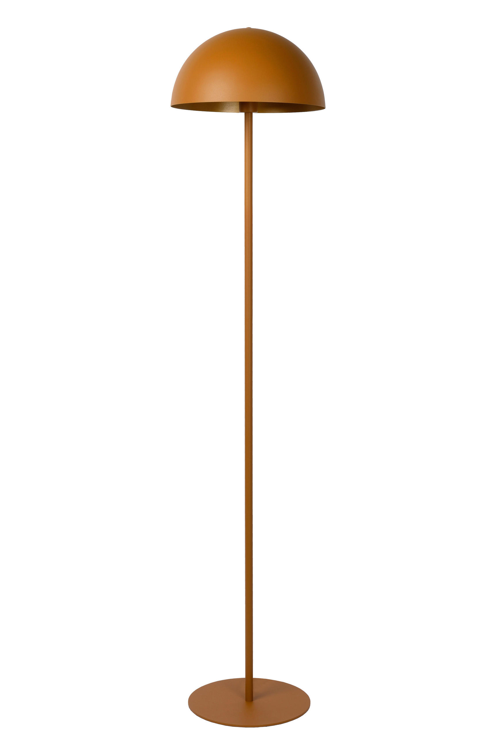 STEHLEUCHTE 35/160 cm    - Currygelb/Messingfarben, Design, Metall (35/160cm) - Lucide