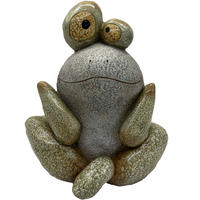 DEKOFROSCH - Braun/Grau, LIFESTYLE, Stein (28/33/24cm)