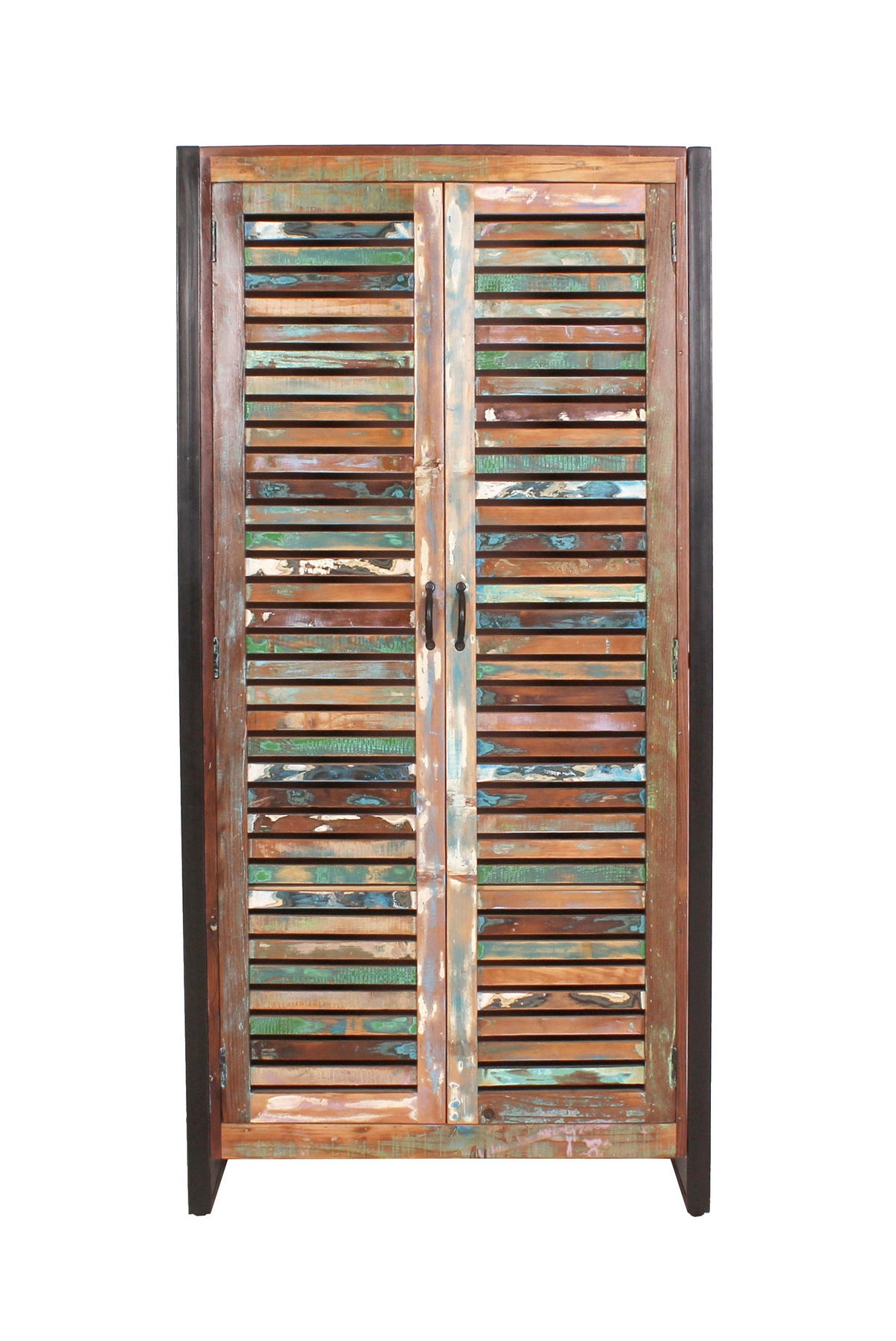 GARDEROBENSCHRANK  in 90/180/45 cm  - Multicolor/Schwarz, Design, Holz/Metall (90/180/45cm) - MID.YOU