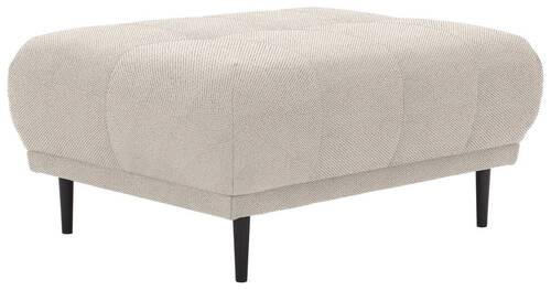 HOCKER in Textil Beige  - Beige/Schwarz, Design, Holz/Textil (93/45/77cm) - Stylife