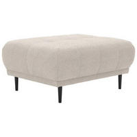 HOCKER in Textil Beige  - Beige/Schwarz, Design, Holz/Textil (93/45/77cm) - Stylife