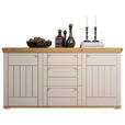 SIDEBOARD  200/100/47 cm 3 Schublade(n)  - Kaschmir/Eiche Artisan, ROMANTIK / LANDHAUS, Holzwerkstoff/Metall (200/100/47cm) - Landscape