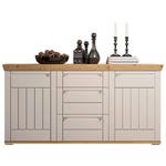 SIDEBOARD  200/100/47 cm 3 Schublade(n)  - Kaschmir/Eiche Artisan, ROMANTIK / LANDHAUS, Holzwerkstoff/Metall (200/100/47cm) - Landscape