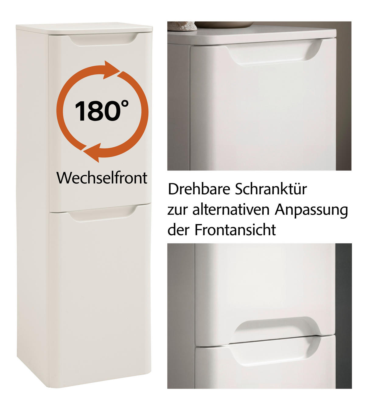 MIDISCHRANK 41/130/35 cm  - Weiß, KONVENTIONELL, Holzwerkstoff (41/130/35cm) - Xora