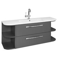 WASCHTISCHKOMBI 117 cm  - Weiß/Grau, LIFESTYLE, Keramik/Holzwerkstoff (117cm) - Sadena