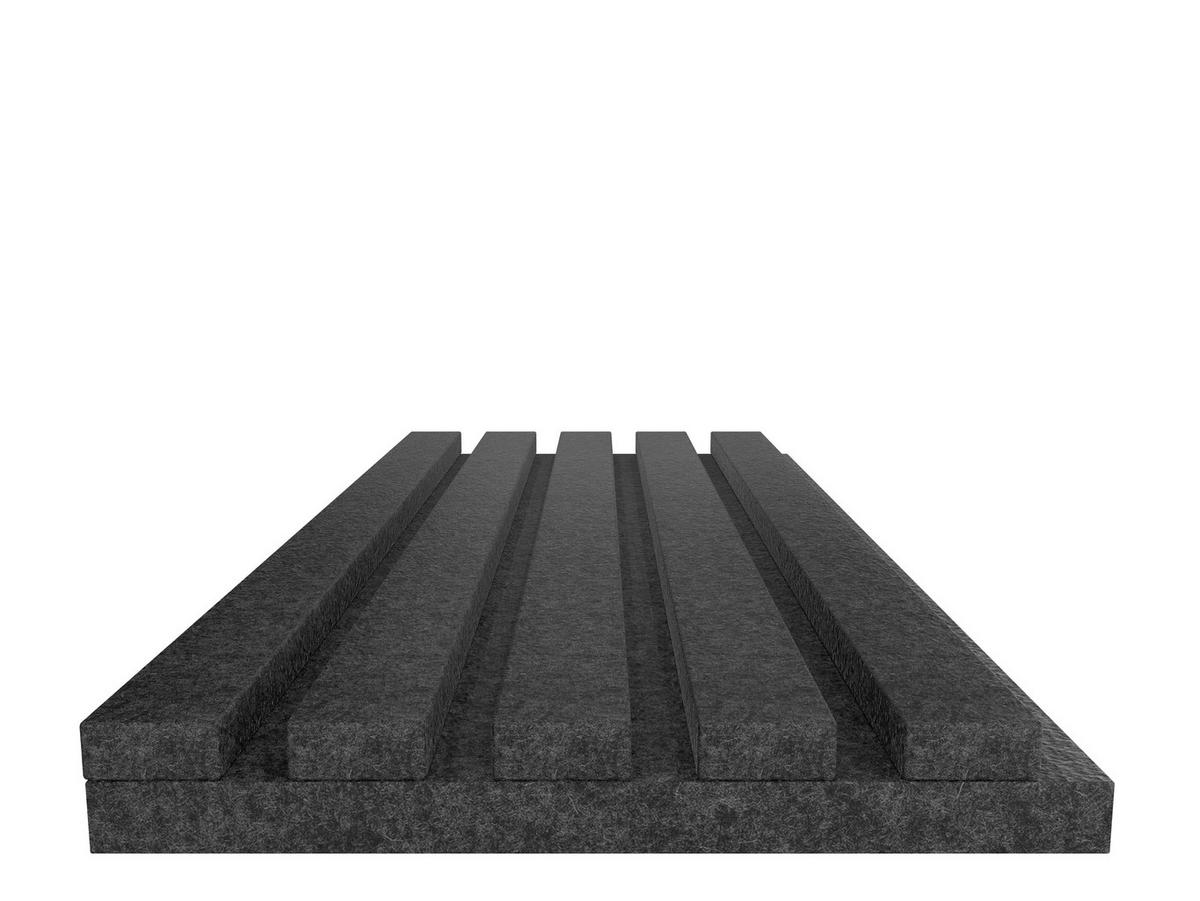 AKUSTIKPANEEL  - Schwarz, Basics, Kunststoff (20/240/1,8cm)