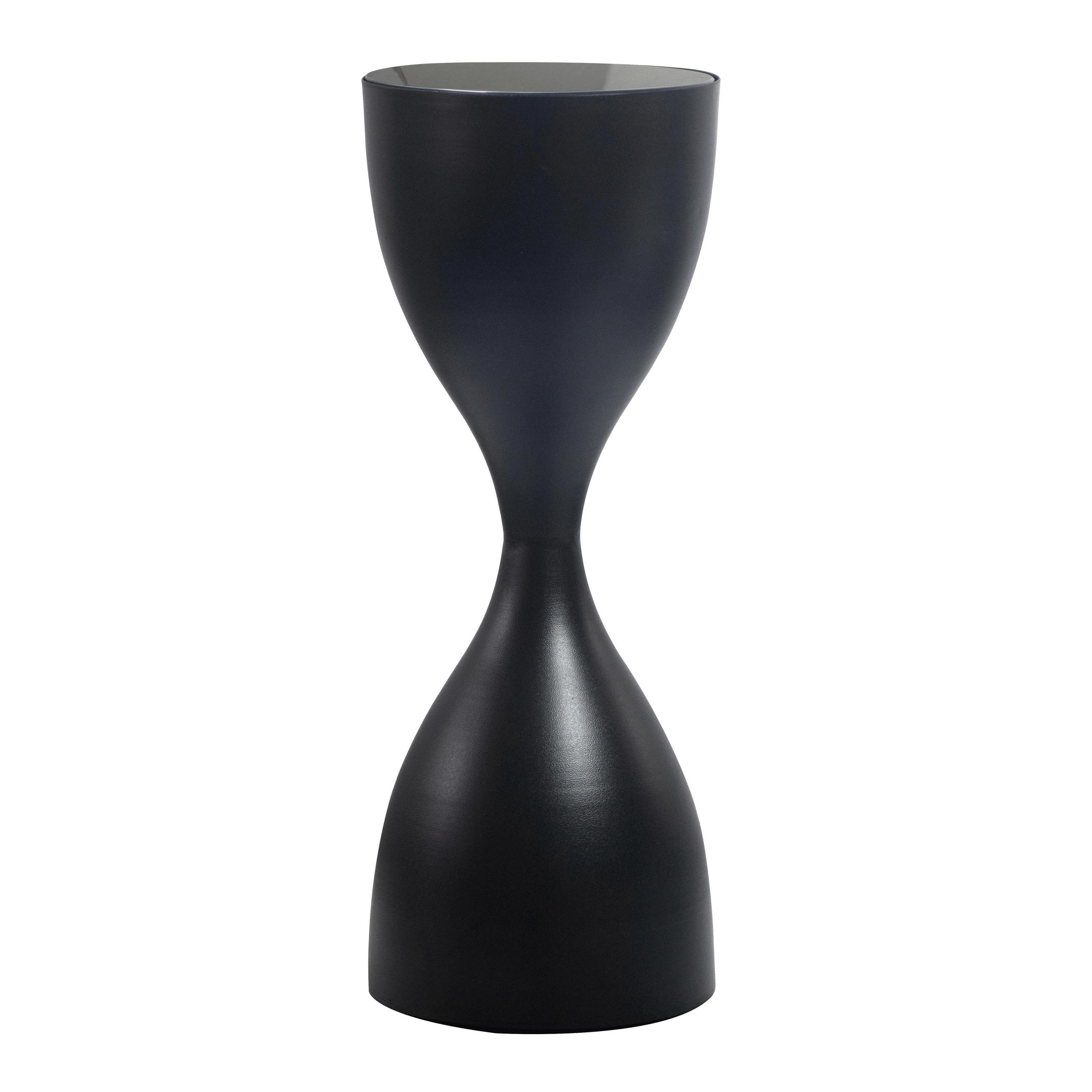 SIDOBORD i metall 23/23/62 cm  - svart, Design, metall/glas (23/23/62cm) - MID.YOU