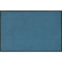 LÄUFER 60/180 cm Steel blue  - Blau, KONVENTIONELL, Kunststoff/Textil (60/180cm) - wash+dry