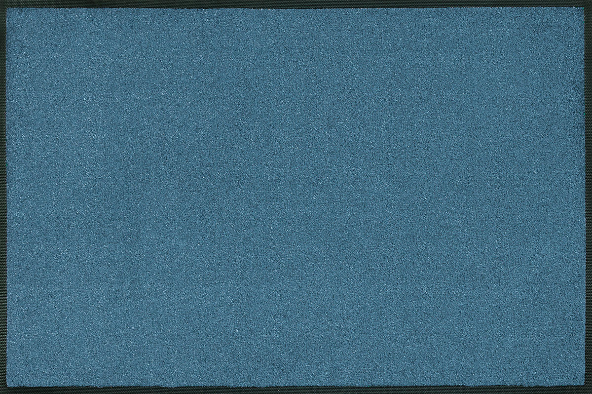 LÄUFER 60/180 cm Steel blue  - Blau, KONVENTIONELL, Kunststoff/Textil (60/180cm) - wash+dry