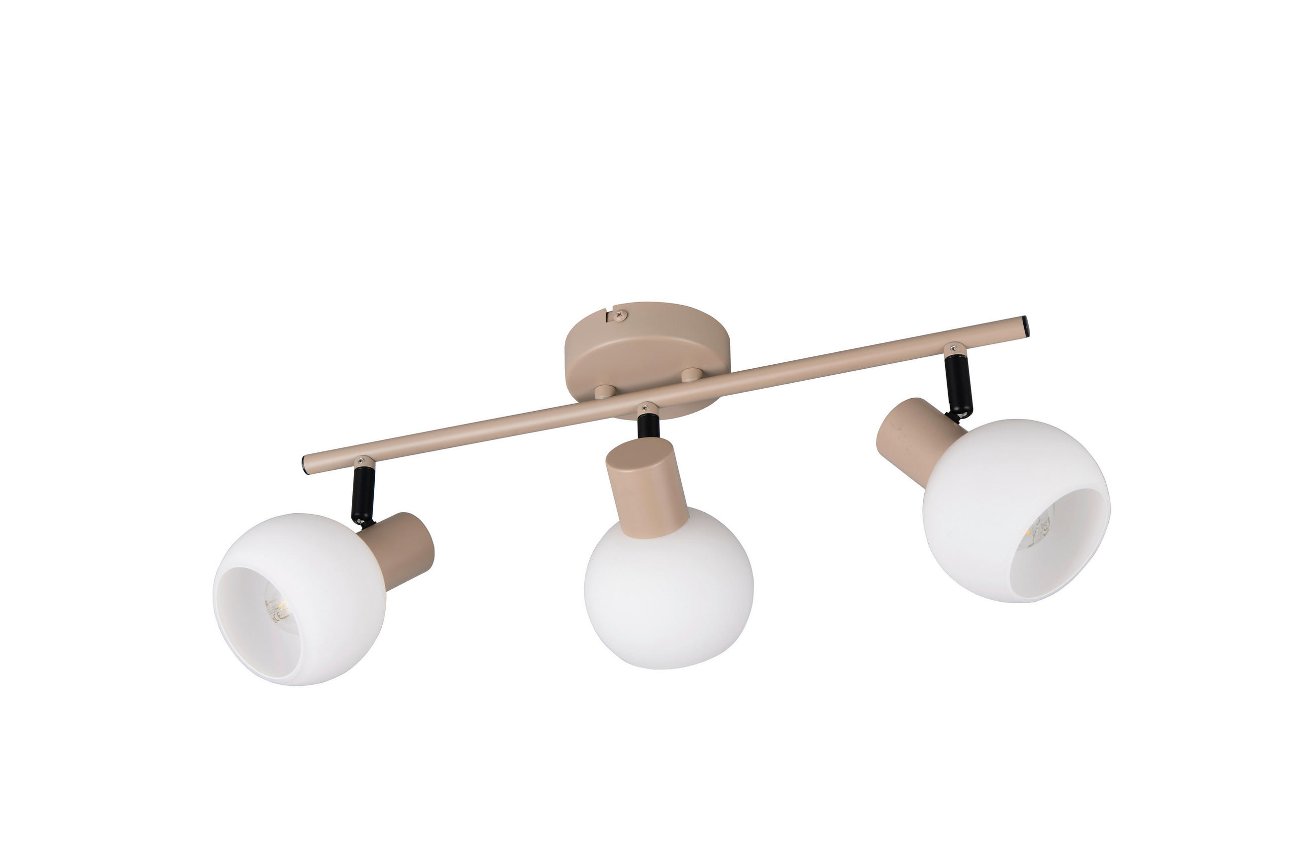 STRAHLER R86373043 BOBA 45,00/18,5/10,00 cm  - Beigebraun/Weiß, Design, Glas/Metall (45,00/18,5/10,00cm)