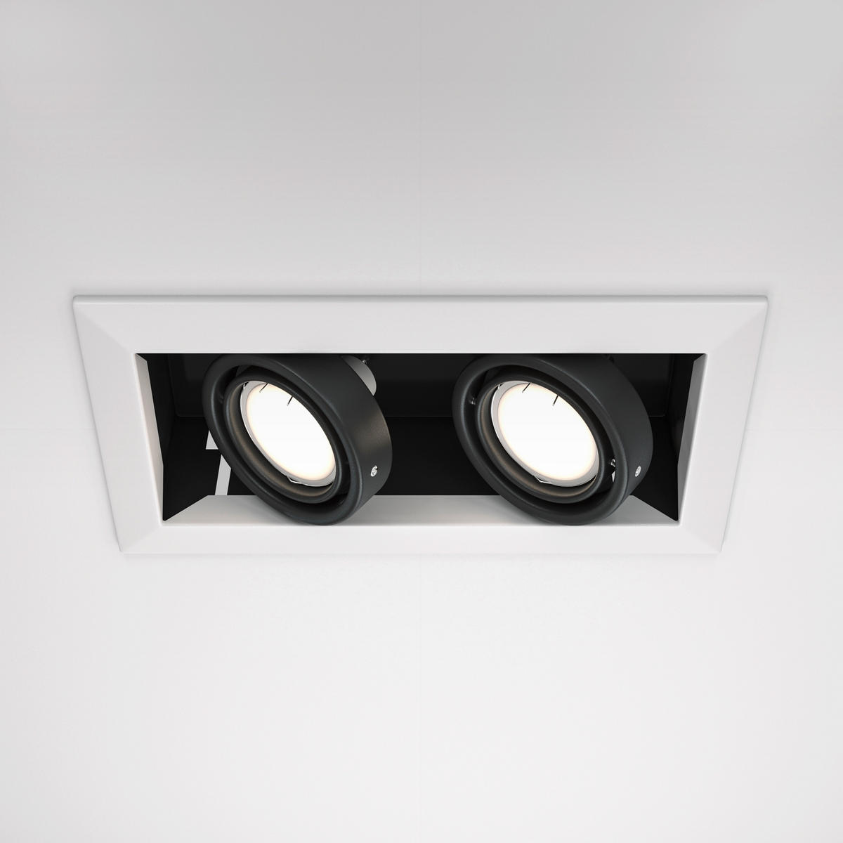 DECKENLEUCHTE    24,5/12,5/7 cm  - Weiss, Trend, Metall (24,5/12,5/7cm) - MAYTONI