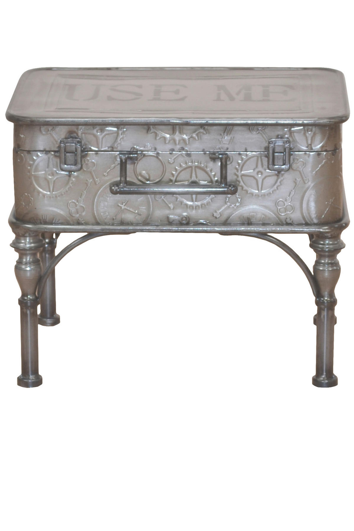 COUCHTISCH 32/42/34 cm Silberfarben  - Silberfarben, Design, Metall (32/42/34cm) - MID.YOU