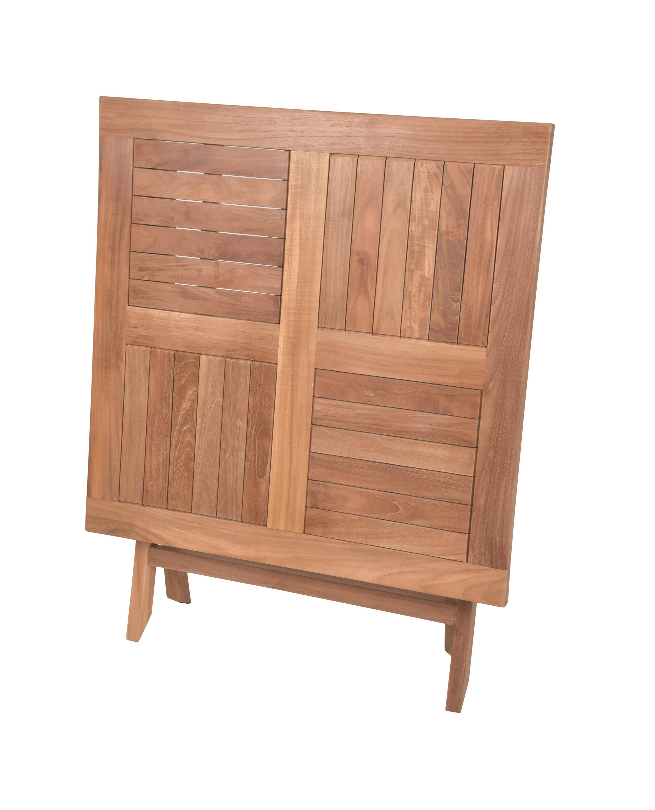 GARTENKLAPPTISCH 80/80/75,5 cm Holz quadratisch  - Braun, Basics, Holz (80/80/75,5cm) - Gardenson