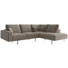 HÖRNSOFFA i flatväv champagne  - champagne/svart, Design, metall/textil (280/223/223cm) - Livetastic