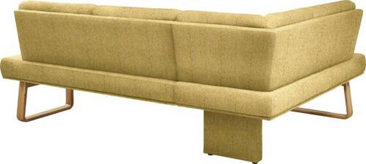ECKBANK 174/265 cm  in Eichefarben, Gelb  - Eichefarben/Gelb, Design, Holz/Textil (174/265cm) - Dieter Knoll