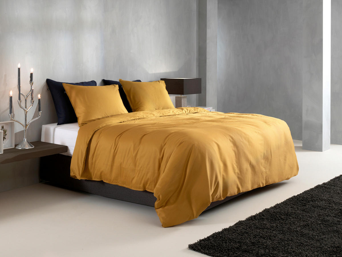BETTWÄSCHE Satinado Makosatin 200/200 cm  - Goldfarben, Basics, Textil (200/200cm)
