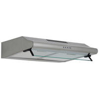 FLÄKTKÅPA CH1259IXCN  - stålfärgad, Trend, metall/glas (60/13/50cm) - Respekta