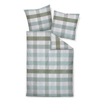 POSTELJNINA 135/200 cm mako saten žajbljevo zelena  - žajbljevo zelena, Konvencionalno, tekstil (135/200cm) - Janine