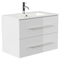 WASCHTISCHKOMBI 81 cm  - Weiß Hochglanz/Weiß, Basics, Keramik/Holzwerkstoff (81cm) - MID.YOU
