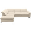 ECKSOFA in Webstoff Naturfarben  - Alufarben/Naturfarben, Design, Textil (260/301cm) - Beldomo Style