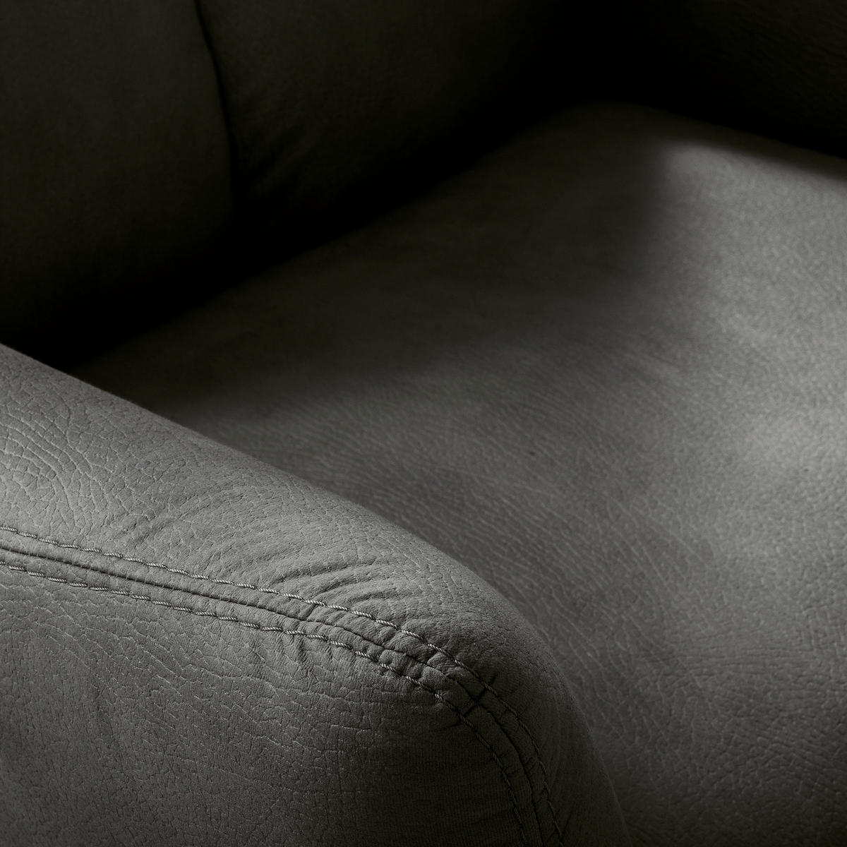 RELAXSESSEL Textil Schwarz  - Schwarz, Design, Textil/Metall (76/107/88cm) - Livetastic
