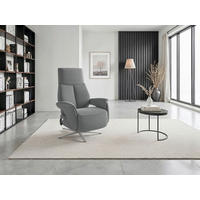 RELAXAČNÍ KŘESLO, textil, šedá - šedá/barvy stříbra, Basics, kov/textil (75/113/85cm) - Sit & More