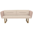 SITZBANK 224/91/69 cm Flachgewebe Naturfarben, Rosa massiv Holz  - Eichefarben/Naturfarben, Design, Holz/Textil (224/91/69cm) - Valnatura