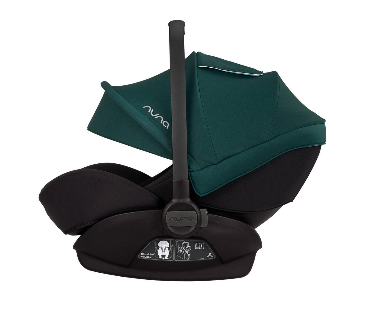 BABYSCHALE Arra Next LAGOON   - Dunkelgrün/Schwarz, Basics, Kunststoff/Textil (45/35/80cm) - Nuna