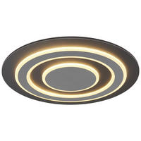 DECKENLEUCHTE 40 W  48/5,2 cm    - Anthrazit/Opal, Design, Kunststoff/Metall (48/5,2cm) - Novel