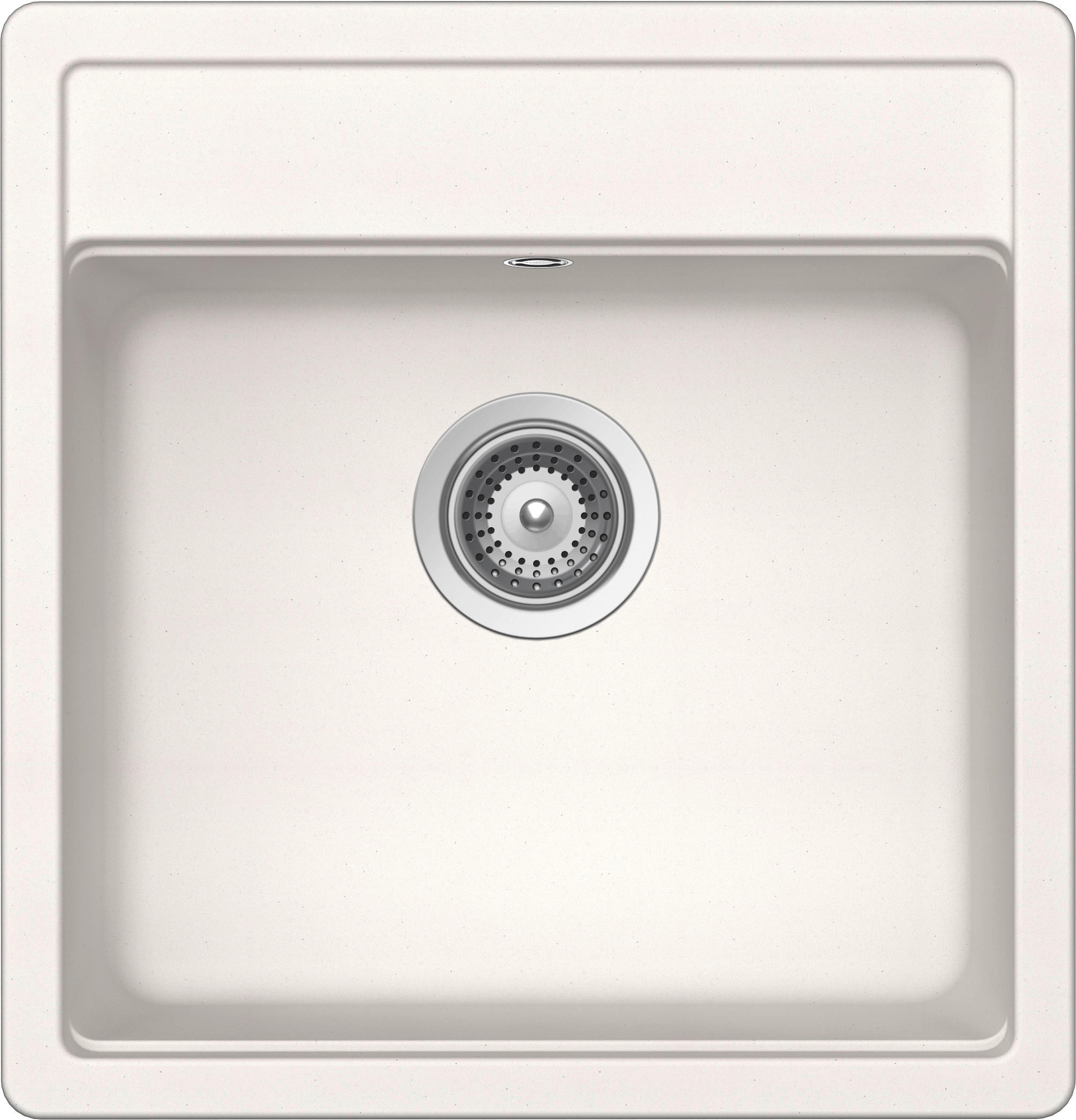 SPÜLE MONN100SUPOL  - Weiß, Basics, Stein (49/51cm) - Schock