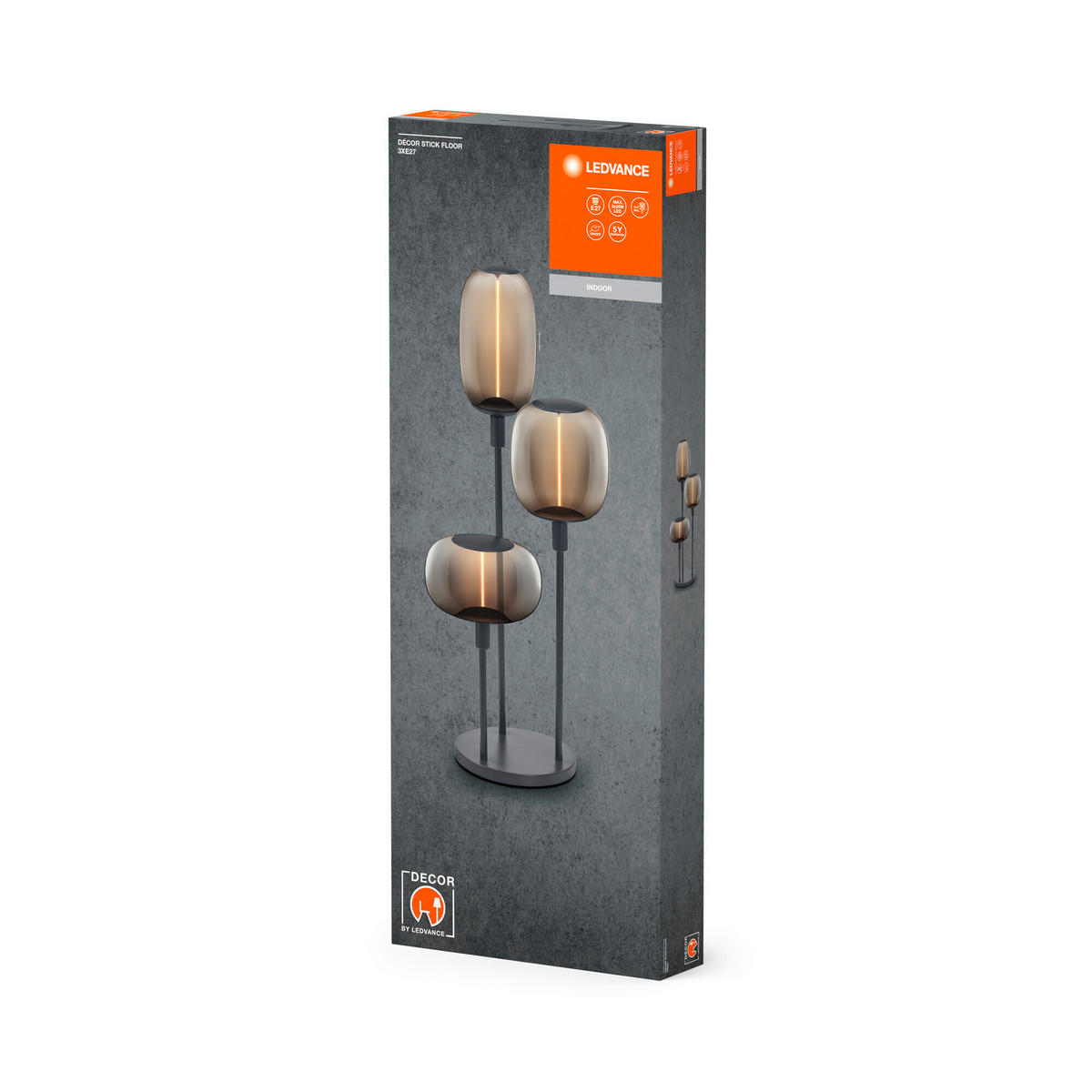 LEUCHTENFUß Decor Stick Floor 32/78 cm   - Dunkelgrau, Basics, Metall (32/78cm) - Ledvance