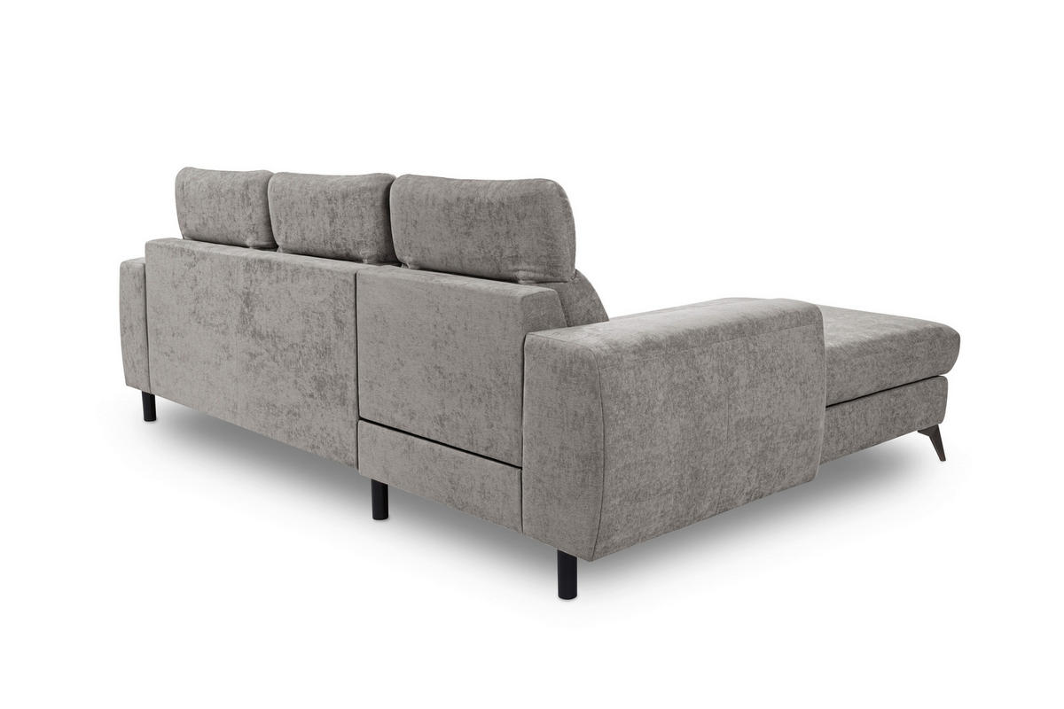 ROHOVÁ SEDAČKA, textil, cappuccino - černá/cappuccino, Basics, kov/textil (191/264cm) - Livetastic