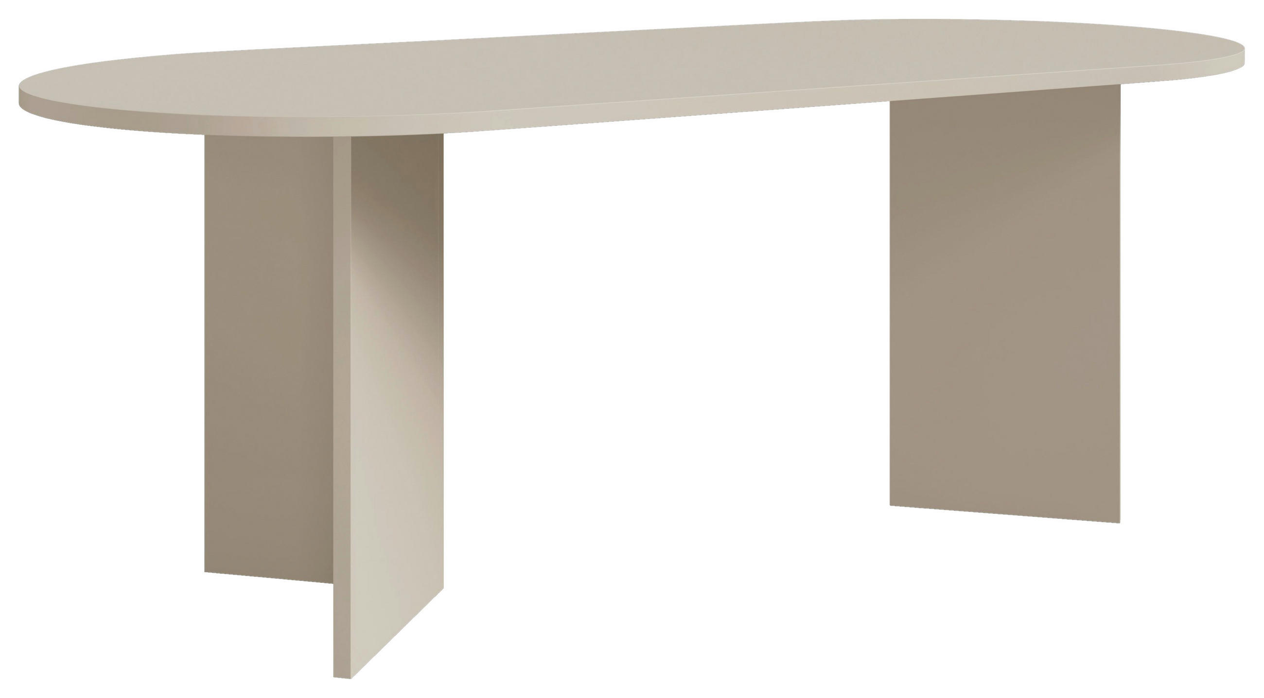 JEDILNA MIZA, bež  - bež, Design, leseni material (203,6/90/75cm) - Lomoco